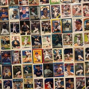 70 Atlanta Braves Baseball cards Dale Murphy Freddie Freeman Tom Glavine